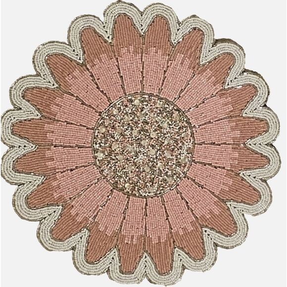 Tahari Beaded Charger Flower 🌸 Placemat! - Picture 1 of 6
